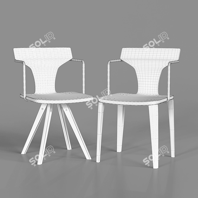 Modern Minimalist Chairs BC-8321 3D model image 2