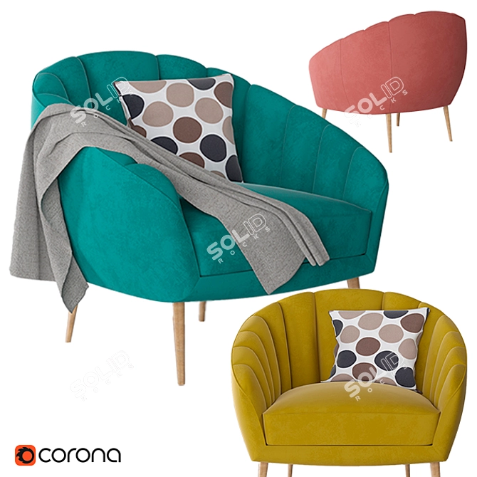 Nikoline Armchair MD 1962 3D model image 1