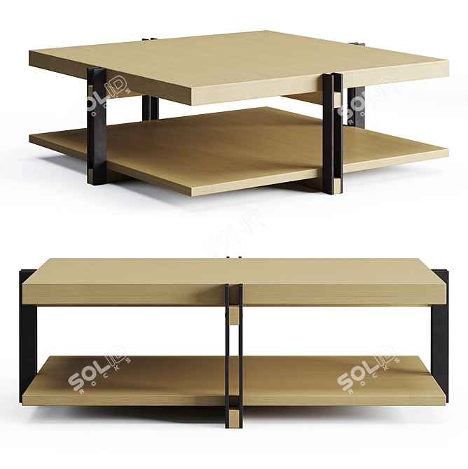 Modern Minimalist Chabana Coffee Table 3D model image 1