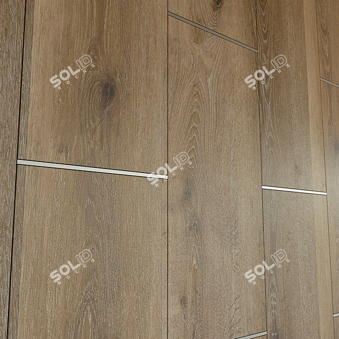 Wooden 3D Wall Panel - Modern Decor 3D model image 2