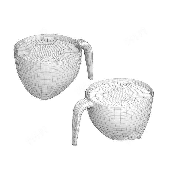 Arabia Ego Porcelain Coffee Cup 3D model image 2