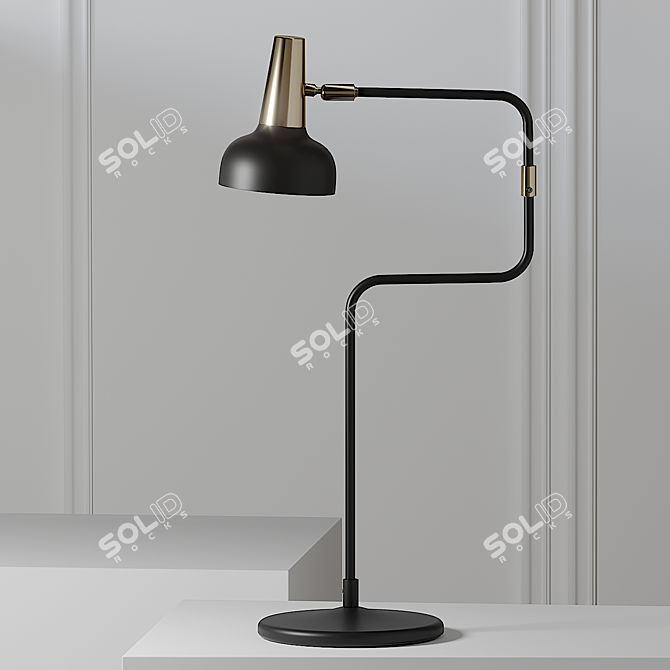 Sleek Ray Table Lamp - BANKERYD 3D model image 2