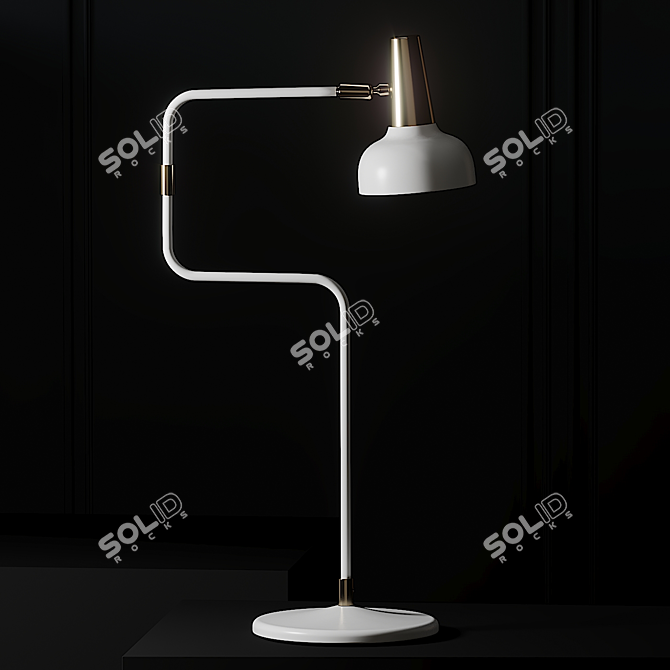 Sleek Ray Table Lamp - BANKERYD 3D model image 3