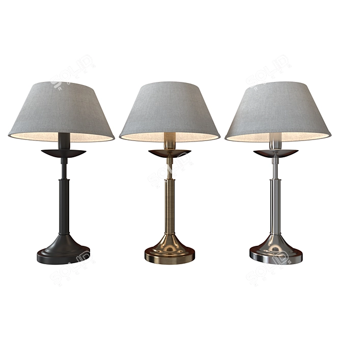 Elegant Classic Table Lamp 3D model image 1