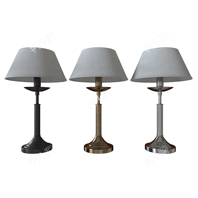 Elegant Classic Table Lamp 3D model image 2