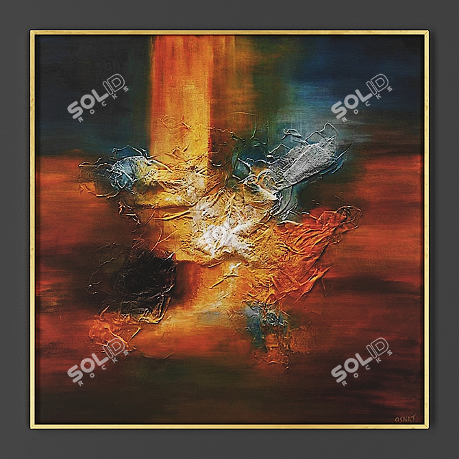 Elegant Frame for Artwork 3D model image 1