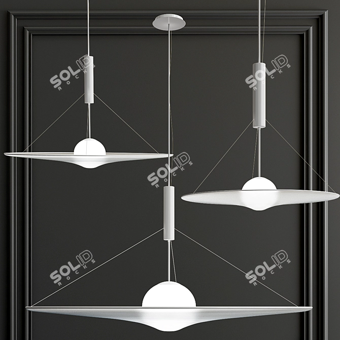 Sleek and Stylish MANTO Pendant 3D model image 1