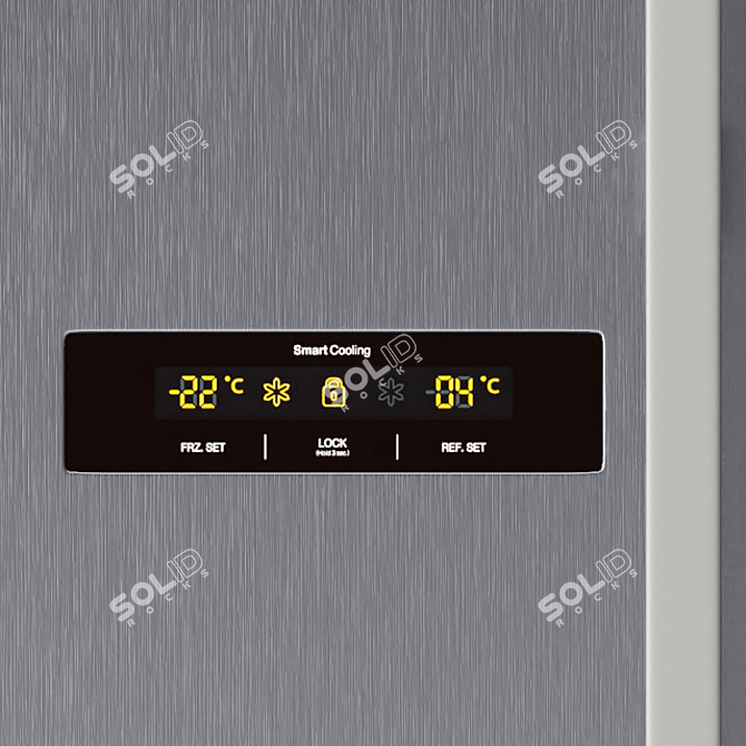  Daewoo Refrigerator Set (3 Models) 3D model image 2