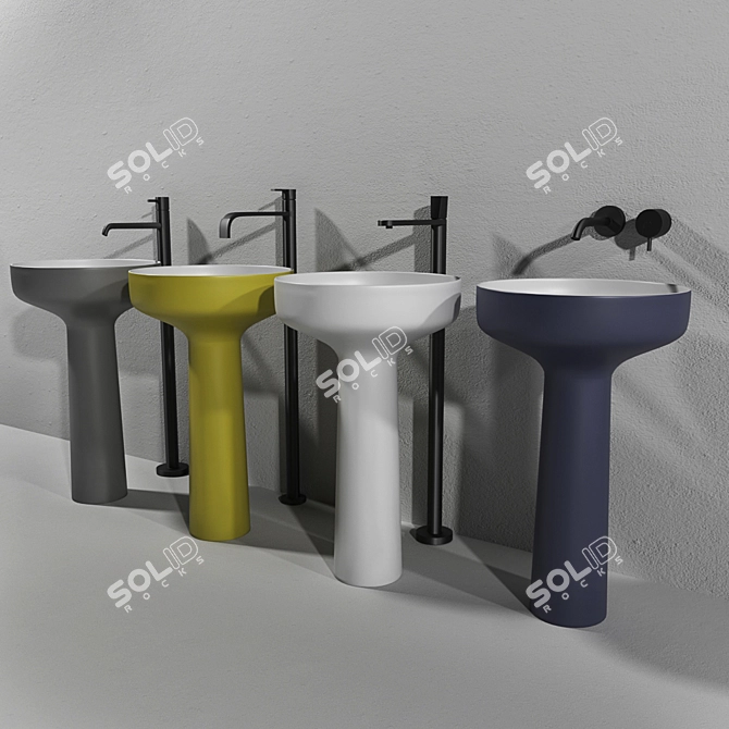 Timeless Elegance: AGO 85 Sink 3D model image 1
