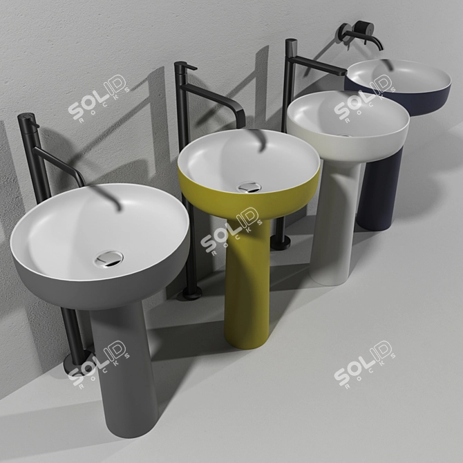 Timeless Elegance: AGO 85 Sink 3D model image 2