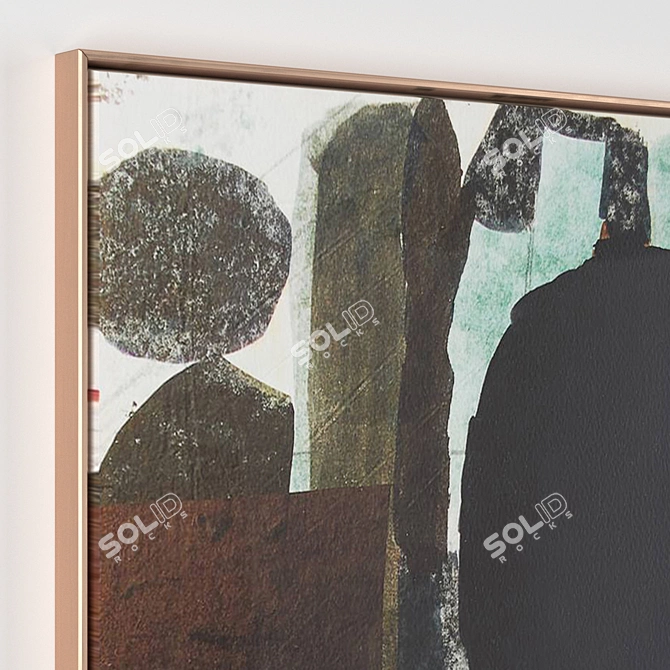 Metal Frame Collection: Set of 1 (500x500mm) Paintings 3D model image 2