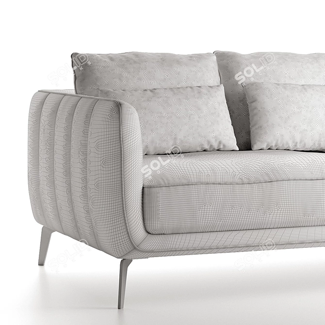 Amsterdam Triple Sofa - Stylish and Comfortable 3D model image 3