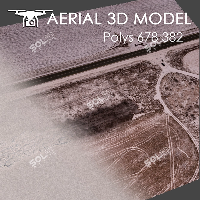 Aerial Topography Scan: Detailed 3D Model 3D model image 2