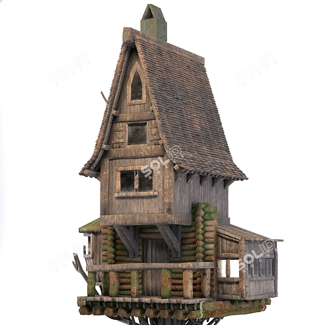 Medieval Fantasy House 3D Model 3D model image 6