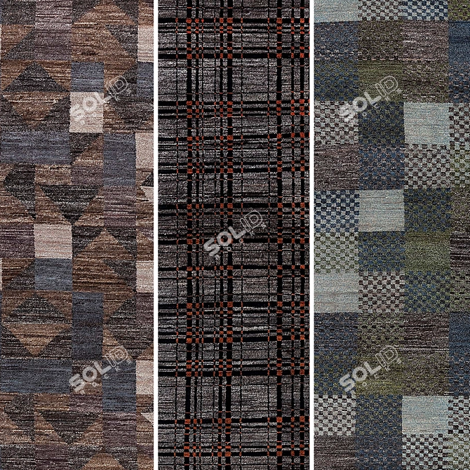 Luxury Himalayan Wool Carpets 3D model image 2