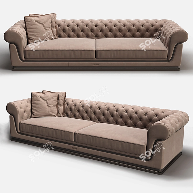 Elegant Visionnaire Chester Doney Sofa 3D model image 1