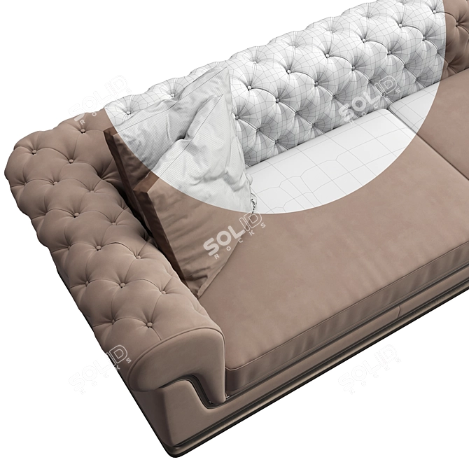 Elegant Visionnaire Chester Doney Sofa 3D model image 3