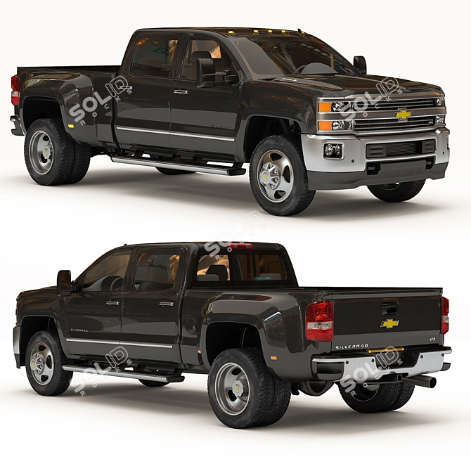 Rugged Chevy Silverado Pickup 3D model image 1