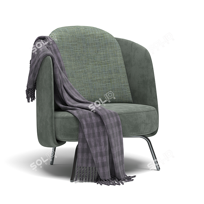 Elegant Lucia Armchair by Ditre Italia 3D model image 3