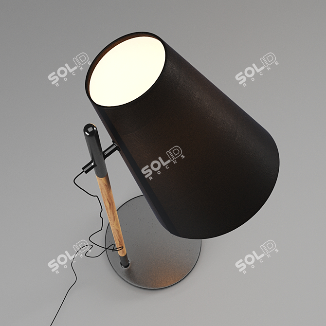 Sleek Hideout Floor Lamp 3D model image 3