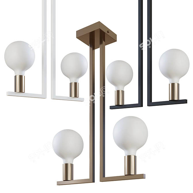 Elegant Twin Chandelier: Rossini Illuminazione 3D model image 1