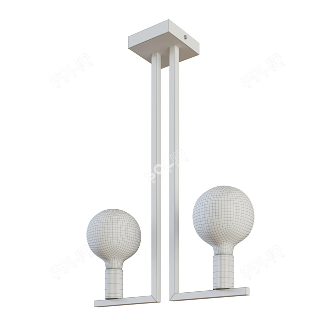 Elegant Twin Chandelier: Rossini Illuminazione 3D model image 2