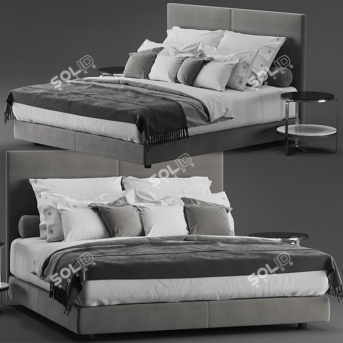 Elevate Your Sleep: Flexform Oltre Bed 3D model image 1