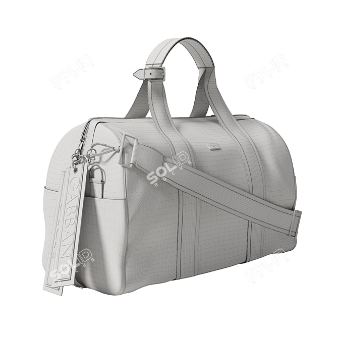 Italian Luxury: D&G Travel Bag 3D model image 3