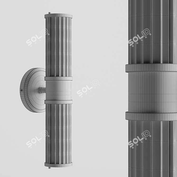 Elegant Harry WL Sconce 3D model image 2