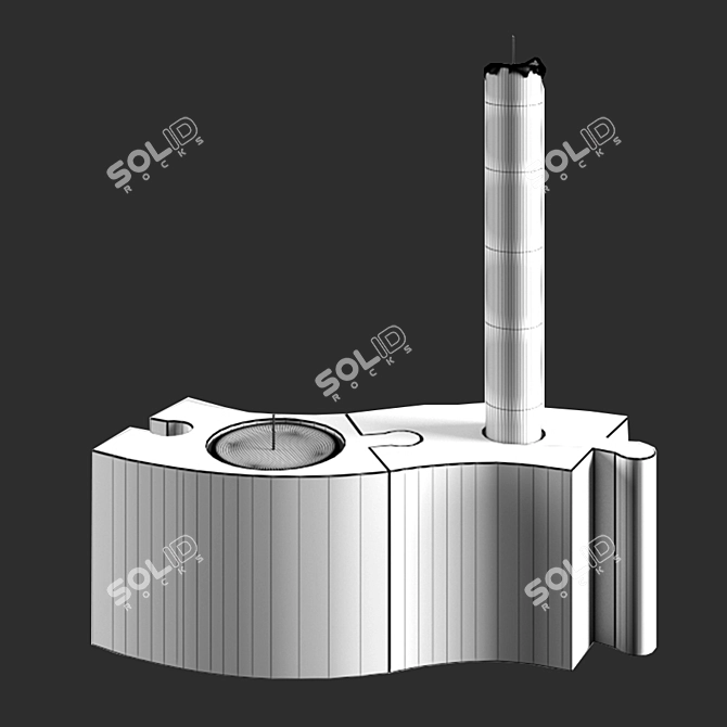 Versatile Puzzle Candlestick 3D model image 3