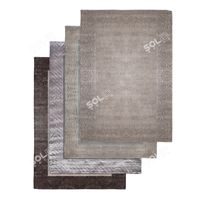 Classic Elegance: Superior Quality Rugs 3D model image 2