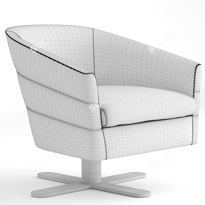 Durlet Eileen | Stylish Armchair 3D model image 3