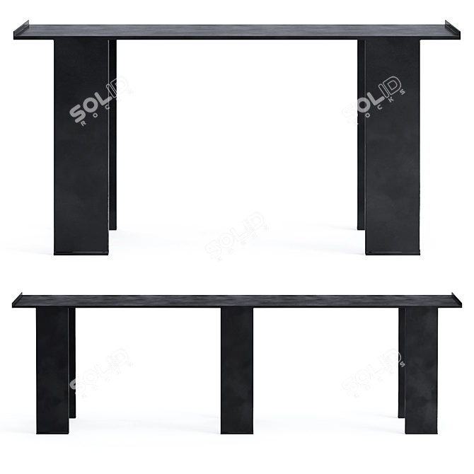 Elegant Liaigre Dogue Console 3D model image 1