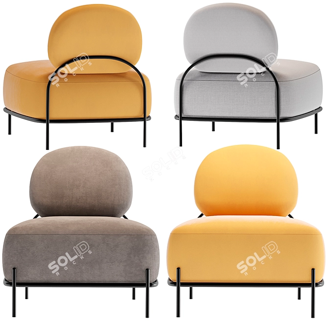 Modern Pawai Armchair: Stylish, Comfortable, and Versatile 3D model image 2