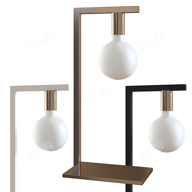 Elegant Twin Table Lamp Rossini 3D model image 1