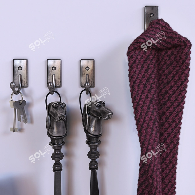 Entryway Essentials: Set of Decorative Accents 3D model image 2