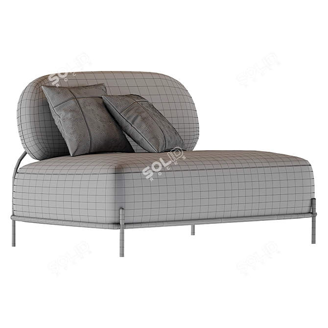 Pawai: Stylish and Compact Sofa 3D model image 2