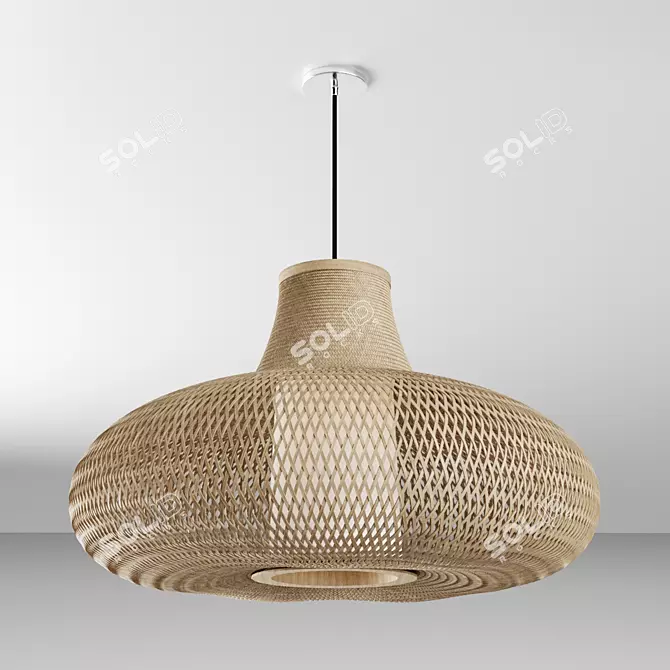 Ay Illuminate Bamboo Ceiling Lamp 3D model image 1