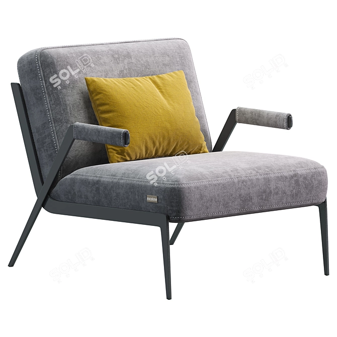 Lima Nicoline Armchair: Modern Comfort for Every Home 3D model image 1