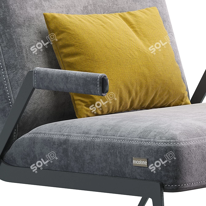 Lima Nicoline Armchair: Modern Comfort for Every Home 3D model image 2