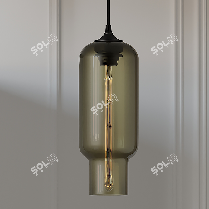 Elegant Pharos Pendant Lamps 3D model image 2