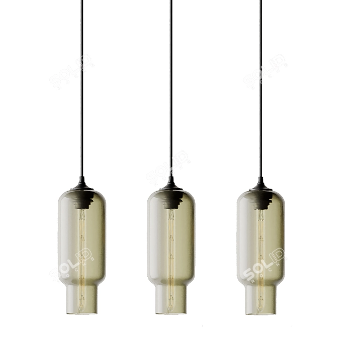 Elegant Pharos Pendant Lamps 3D model image 8