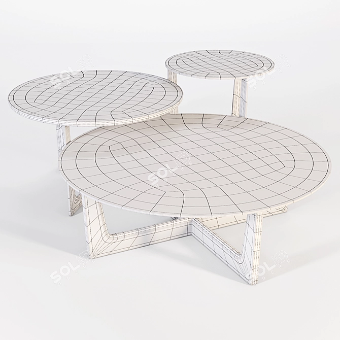 Poltrona Frau Ilary Coffee Tables 3D model image 3