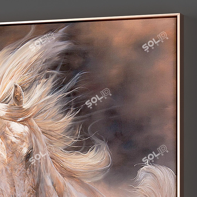  Metallic Frame Painting Collection 3D model image 2