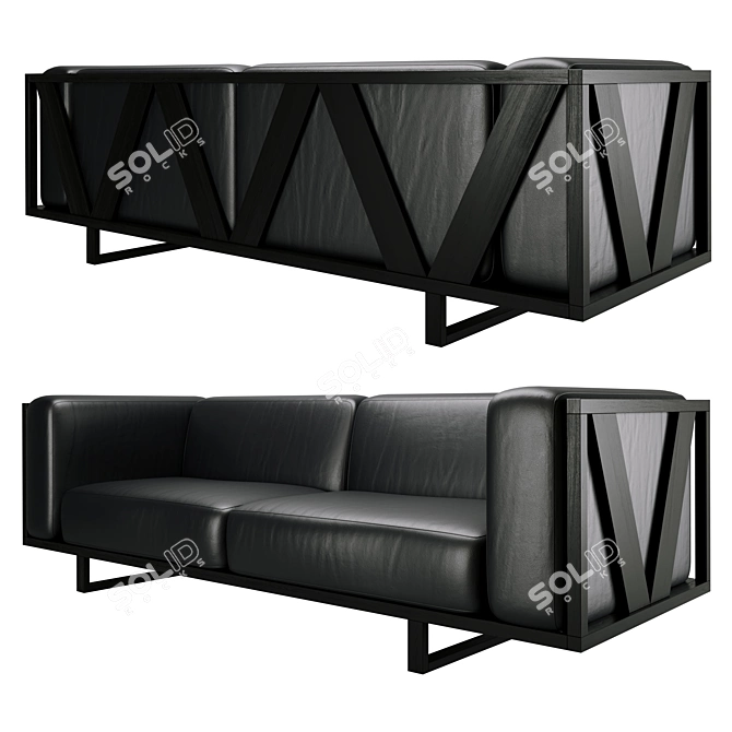 Elegant Rest Sofa for Bars & Restaurants 3D model image 1