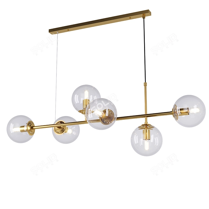 BB Chandelier - Elegant Lighting Fixture 3D model image 1