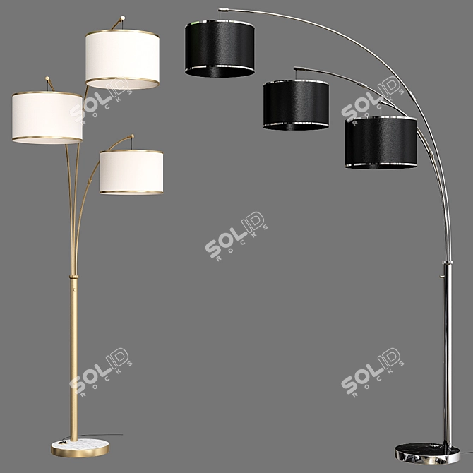 Matlock 83" Tree Floor Lamp 3D model image 2