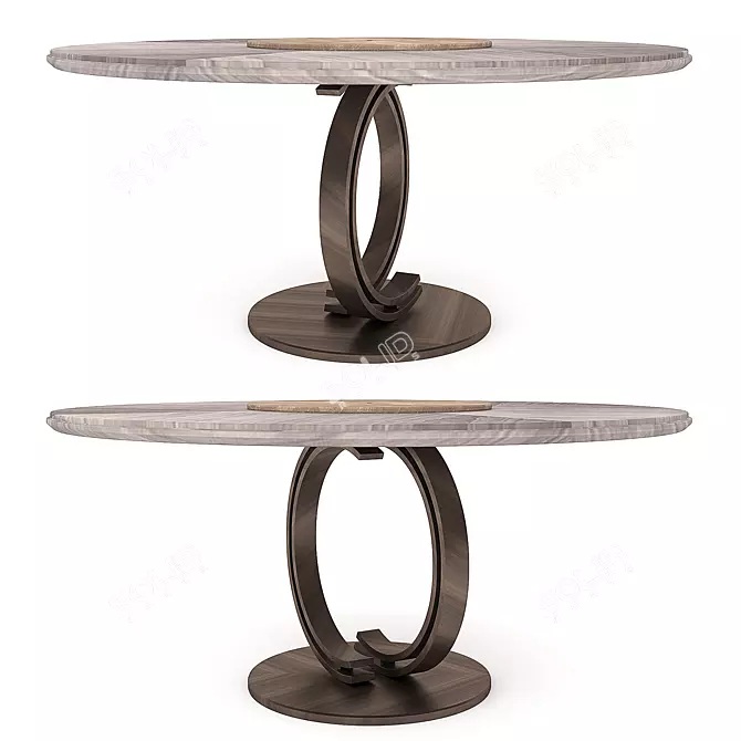 Blue Moon Round Dining Table 3D model image 1