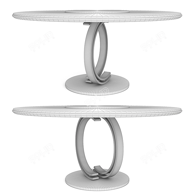 Blue Moon Round Dining Table 3D model image 2