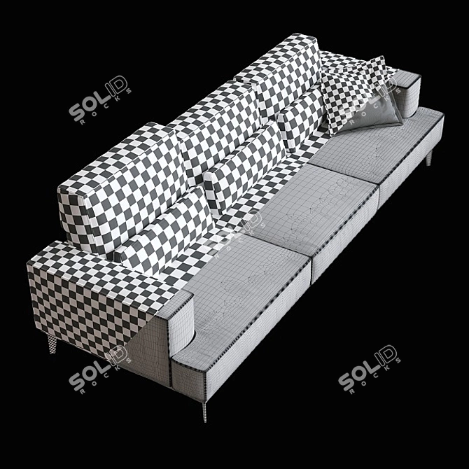 Title: Maxdivani Groove Sofa 3D model image 3